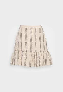 Vila VIETNA SKIRT - Mini Skirt - Cement -Vila shop f6a7867cf90a49d18b4514ce907a14e7