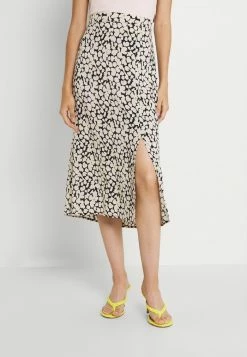 VILANA LEO SLIT SKIRT - A-line Skirt - Black