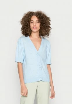 Vila VIRIL SHORT CARDIGAN - Cardigan - Kentucky Blue