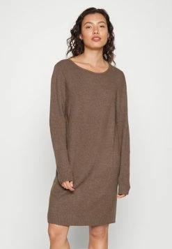 Vila VIRIL DRESS - Jumper Dress - Dark Melange