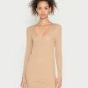 Vila VIGABBI - Shift Dress - Beige -Vila shop f9cdb6b3729e4349b955f7db5c72be80