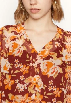 Vila VIVINCE V NECK - Blouse - Fired Brick -Vila shop fa48e9584f63428e818085d66a24ab87