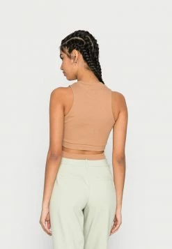 Vila VIFELIA CROPPED DETAIL - Top - Tigers Eye -Vila shop fbc1501d571f485884f5b47d0f8c70b3