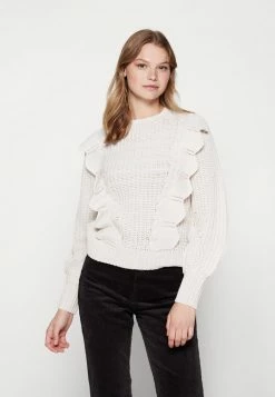 Vila VINORILA FLOUNCE - Jumper - White Sand