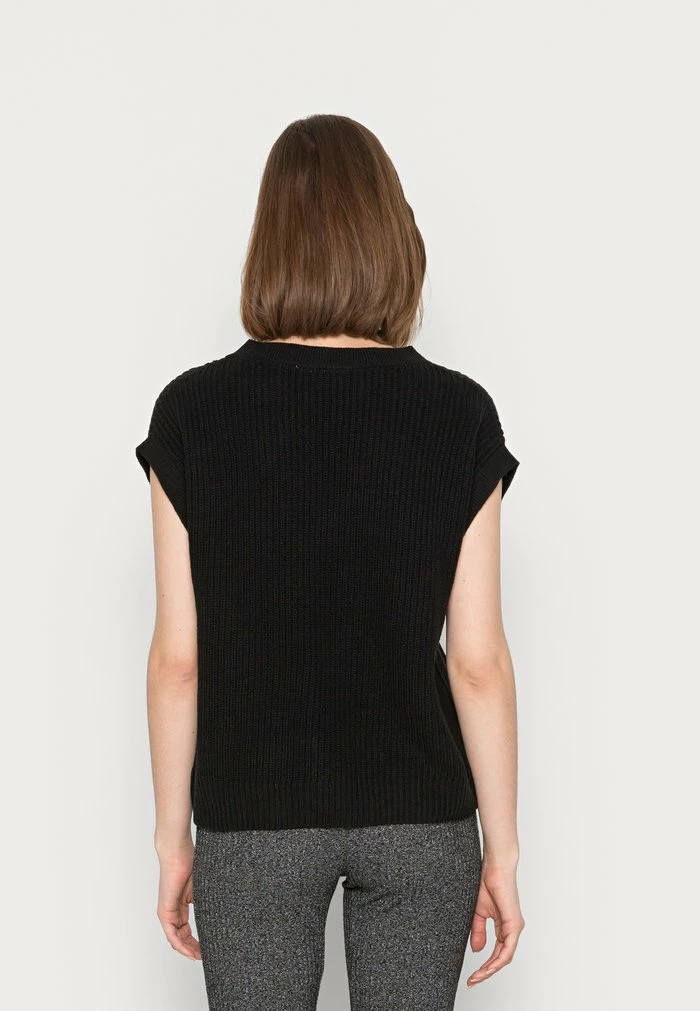 Vila VIEMMY V NECK VEST - Jumper - Black 5 Vila VIEMMY V NECK VEST - Jumper - Black - Image 3