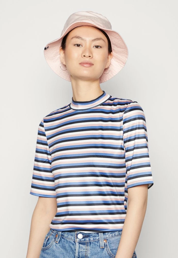 Vila VICARLA HIGHNECK - Print T-shirt - Navy/white/rosa 6 Vila VICARLA HIGHNECK - Print T-shirt - Navy/white/rosa - Image 4