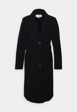 Vila VIPOKO LONG BELT COAT - Classic Coat - Black -Vila shop fe81184dac43449c97c9d970c1281866