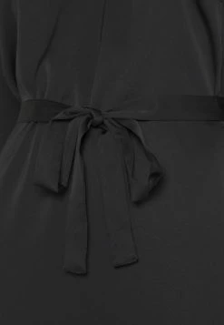 Vila VIELLETTE VNECK DRESS - Day Dress - Black -Vila shop ff30dfdd89df484fba45ff018f3ddff0
