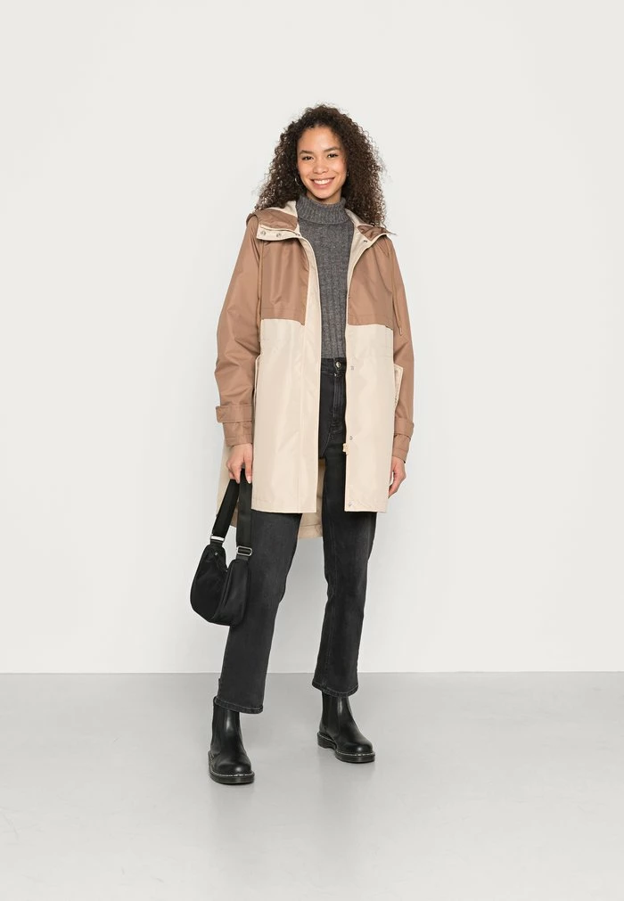 Vila VIAMINAS COATED - Parka - Portabella Cement 4 Vila VIAMINAS COATED - Parka - Portabella Cement - Image 2