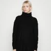 Vila ROLLNECK - Jumper Dress - Black -Vila shop ff709dbce88e467ab7aa584024f0f588