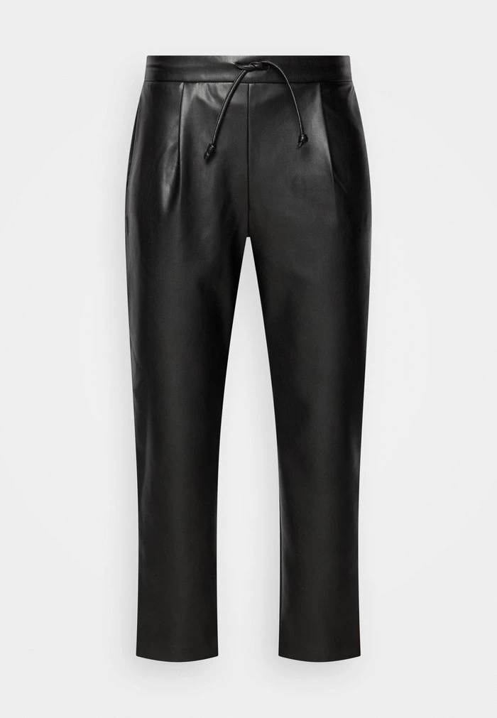 Vila VINILLE COATED PANTS - Trousers - Black 7 Vila VINILLE COATED PANTS - Trousers - Black - Image 5